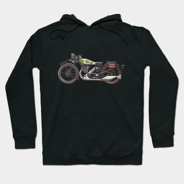 1932 Panther Redwing Motorcycle Hoodie by PMGdesigns